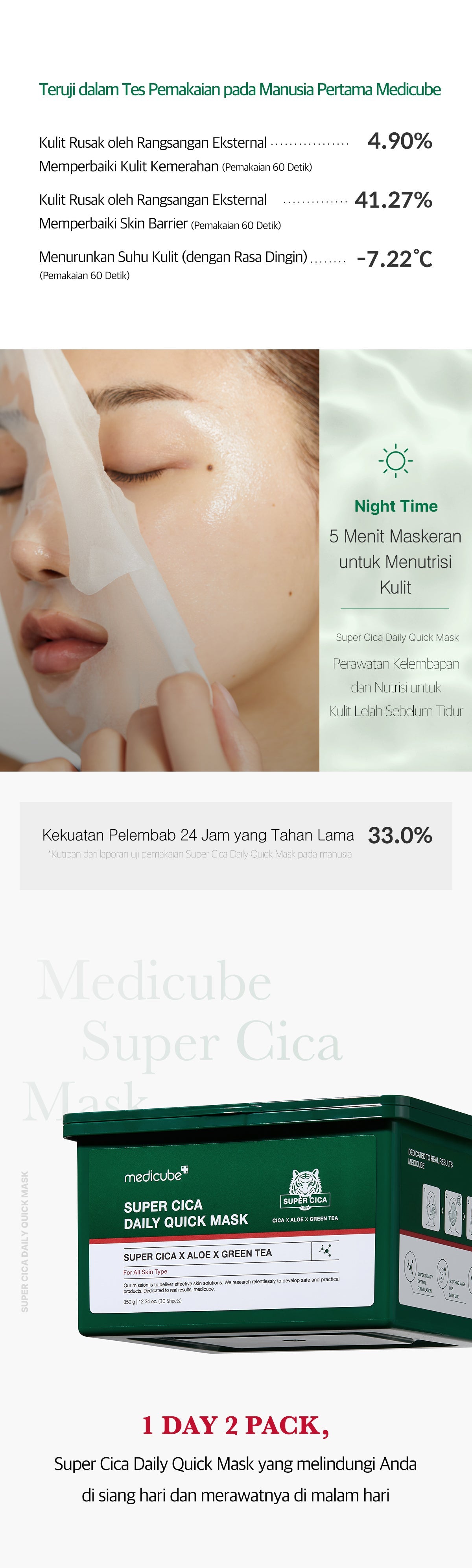 MEDICUBE Super Cica Daily Quick Mask (350ml)