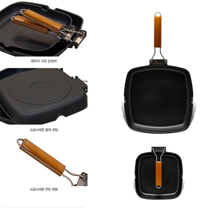 BELLA CUISINE Square Pan 2pcs Set 24cm & 28cm - Teflon / Penggorengan