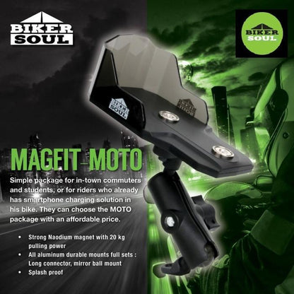 MAGFIT MOTO Strong Magnetic Phone Holder by BIKERSOUL Korea