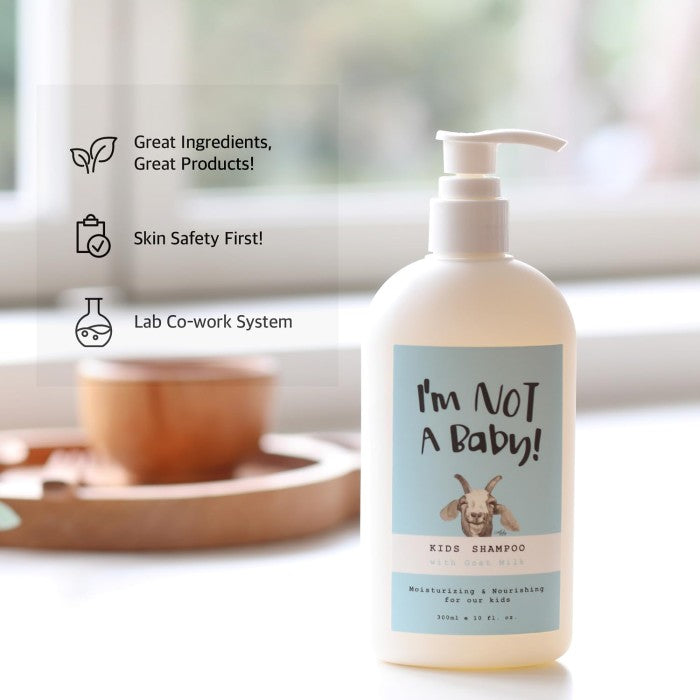 GENIE THE BOTTLE INC. I'M NOT A BABY Kids Shampoo with Goat Milk