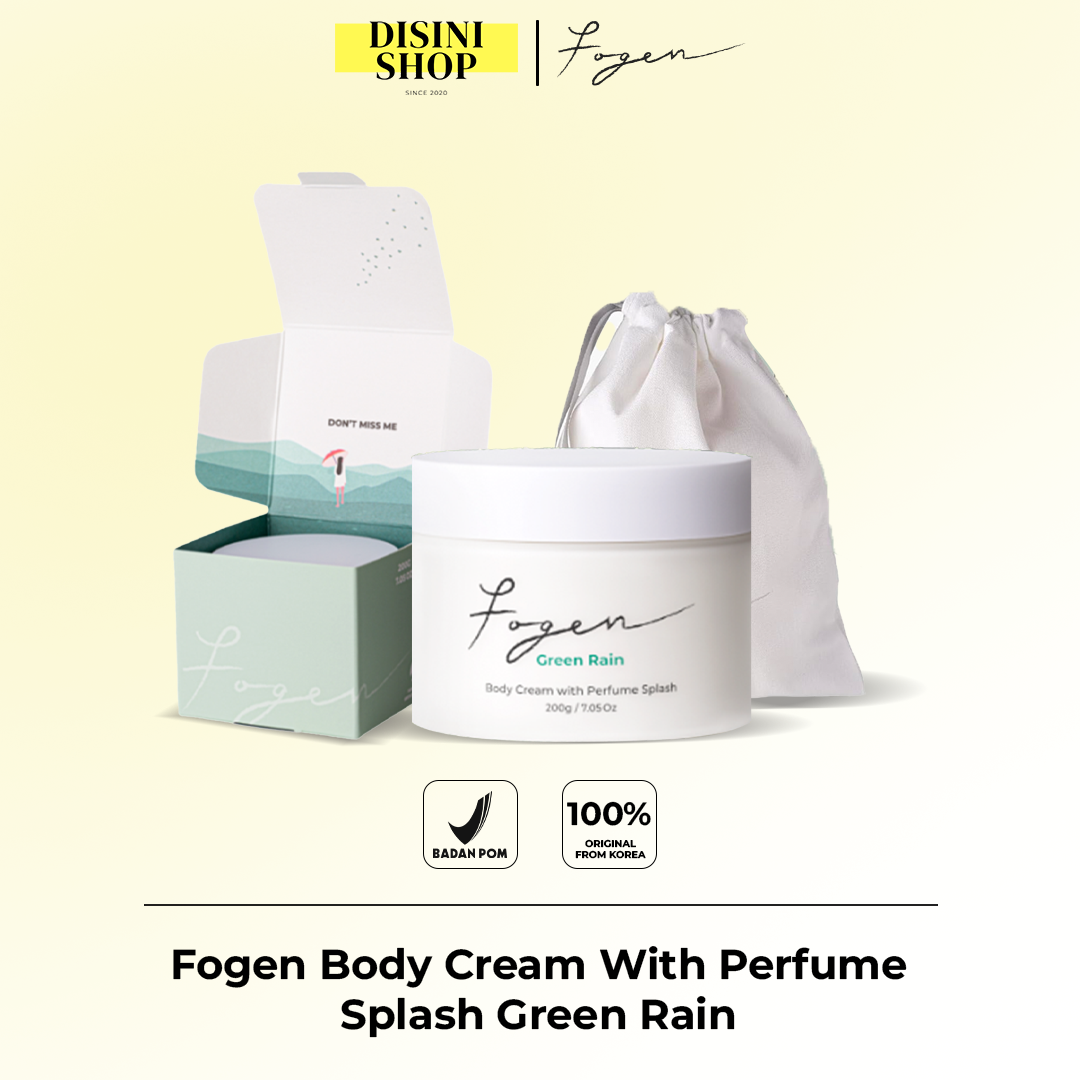 FOGEN Body Cream with Perfume Splash Green Rain (200ml)