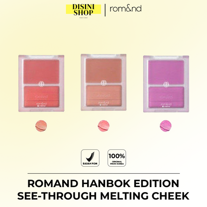 ROMAND Hanbok Edition See-Through Melting Cheek 3.5g (3 Colors)