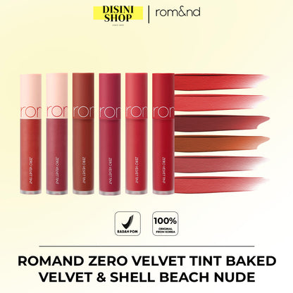 ROMAND Zero Velvet Tint Baked Velvet & Shell Beach Nude Editions (6 Colors)