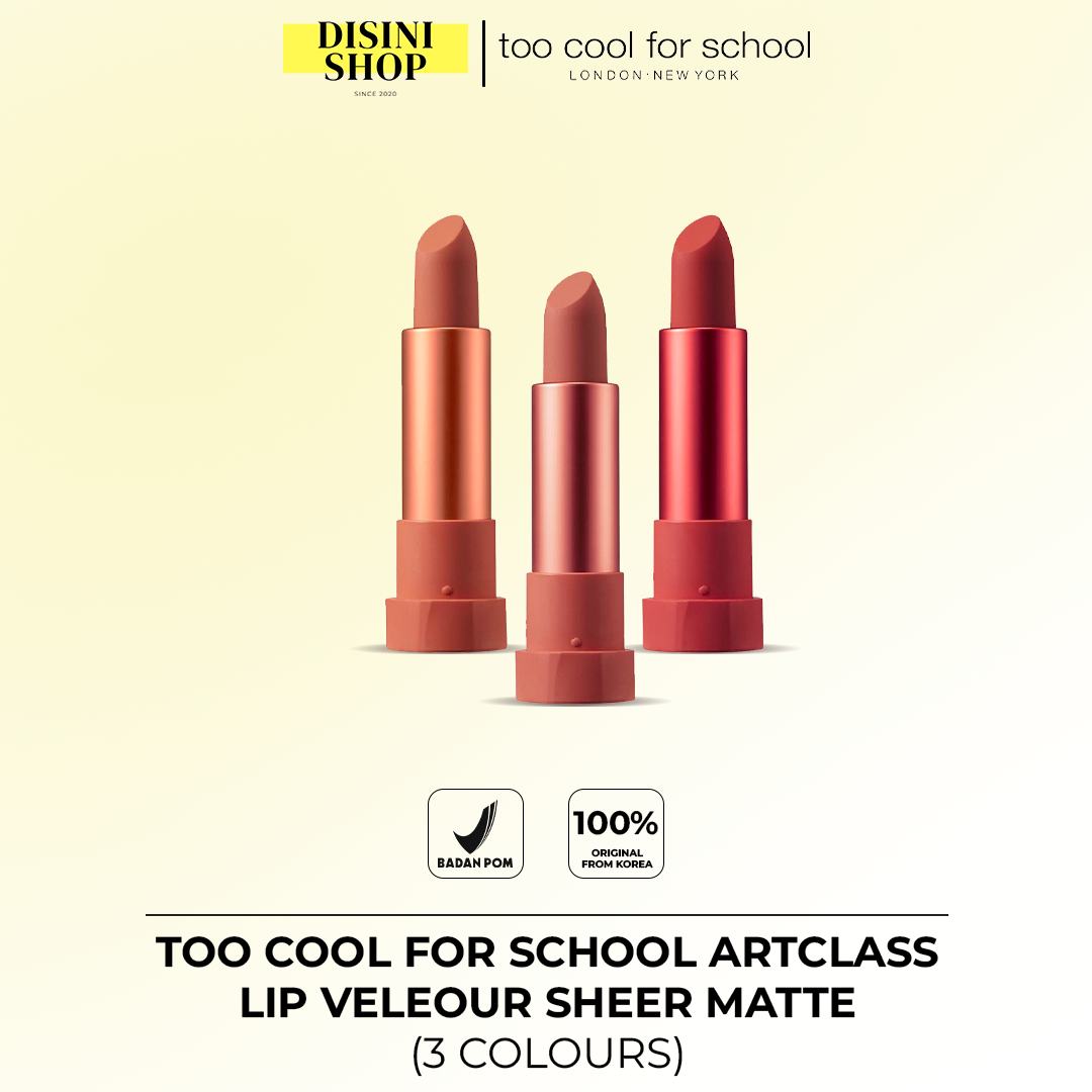 TOO COOL FOR SCHOOL Artclass Lip Velour Sheer Matte (3 colours)