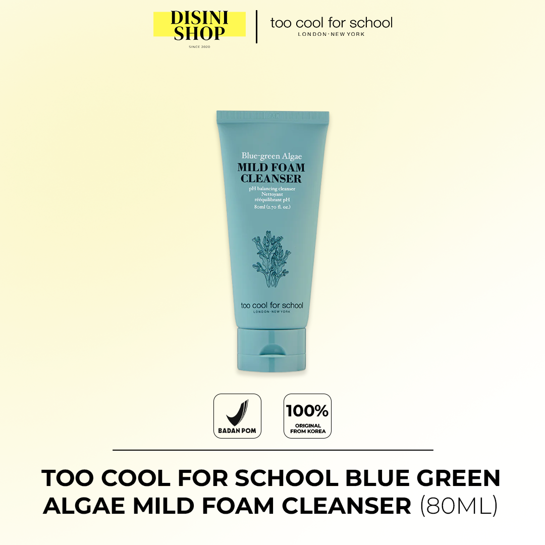 TOO COOL FOR SCHOOL Blue Green Algae Mild Foam Cleanser (80ml)