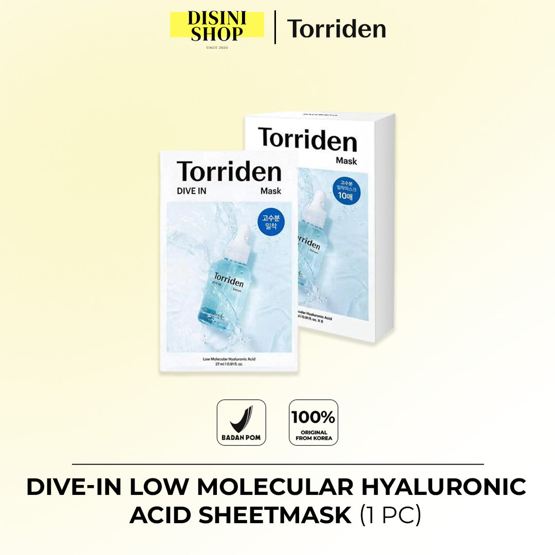 TORRIDEN DIVE-IN Low Molecular Hyaluronic Acid Sheet Mask Pack (10pcs)