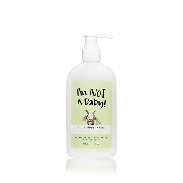 GENIE THE BOTTLE INC. I'M NOT A BABY Kids Body Wash with Goat Milk