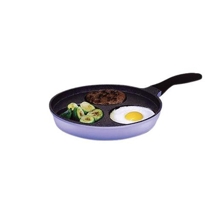 BELLA CUISINE 3 Holes Egg Frying Pan Panci Penggorengan Telur 3 Lubang - Ungu