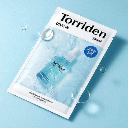 TORRIDEN DIVE-IN Low Molecular Hyaluronic Acid Sheet Mask Pack (10pcs)