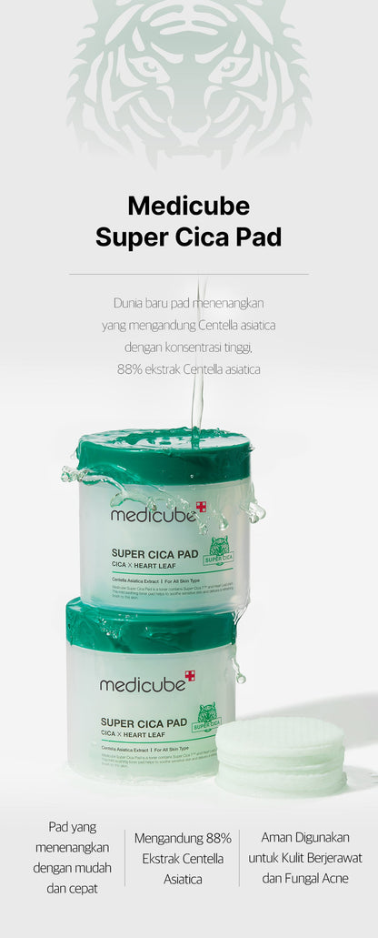 MEDICUBE Super Cica Toner Pad Isi 70Pads (150ml)