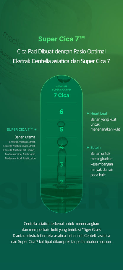 MEDICUBE Super Cica Toner Pad Isi 70Pads (150ml)