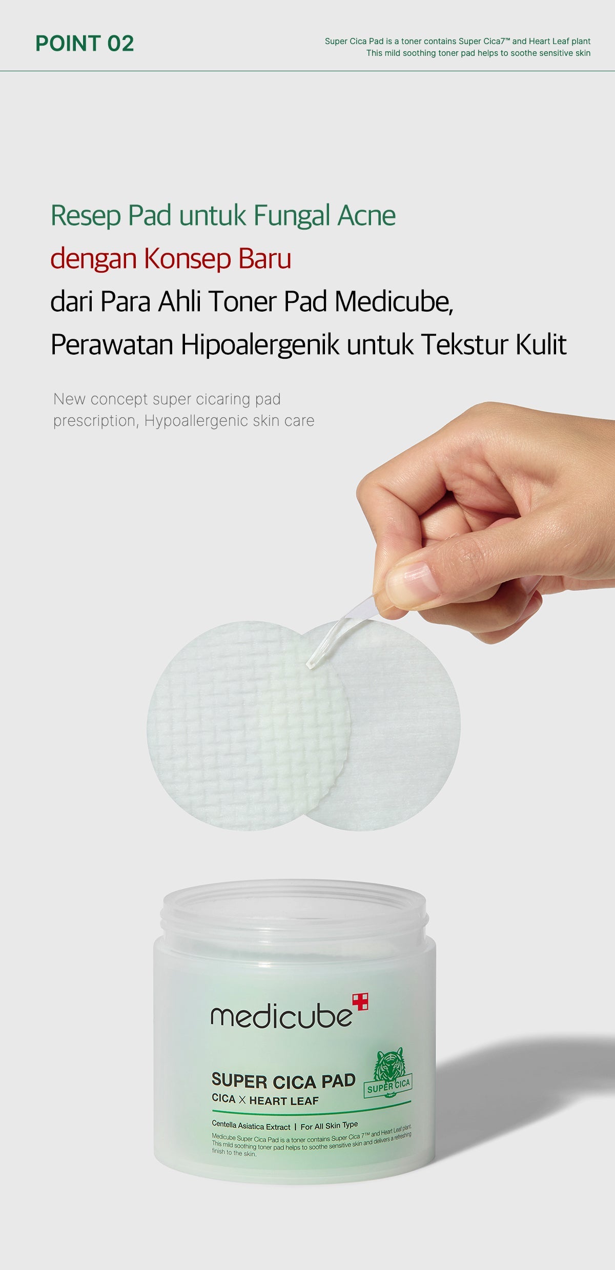 MEDICUBE Super Cica Toner Pad Isi 70Pads (150ml)