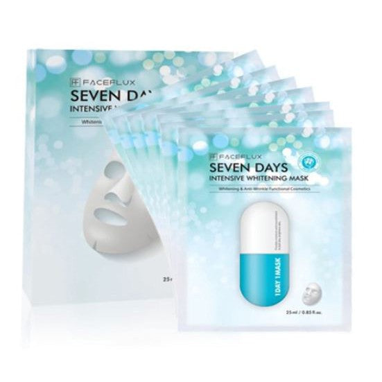 [Stok Baru] New Faceflux - Seven Days Intensive Whitening Mask (1 SHEET) - LVS SHOP