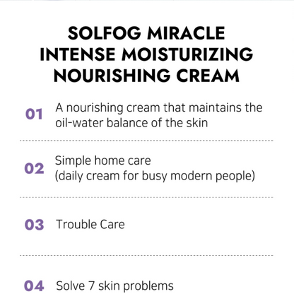 SOLFOG Miracle Intense Moisturising Cream (50ml)