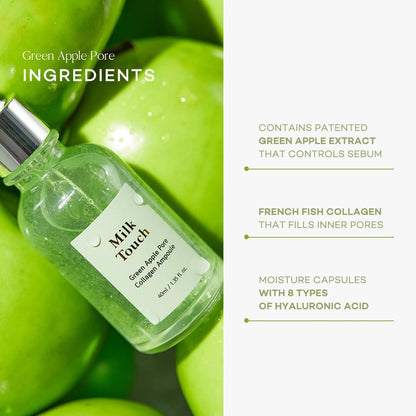 MILK TOUCH Green Apple Pore Collagen Ampoule (40ml)