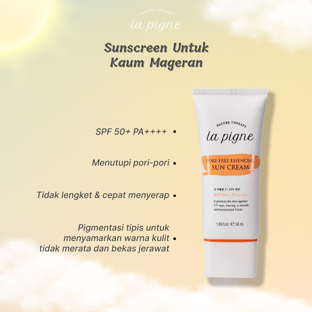 LAPIGNE Pore Free Essencial Sun Cream SPF 50+/PA++++ (50ml)